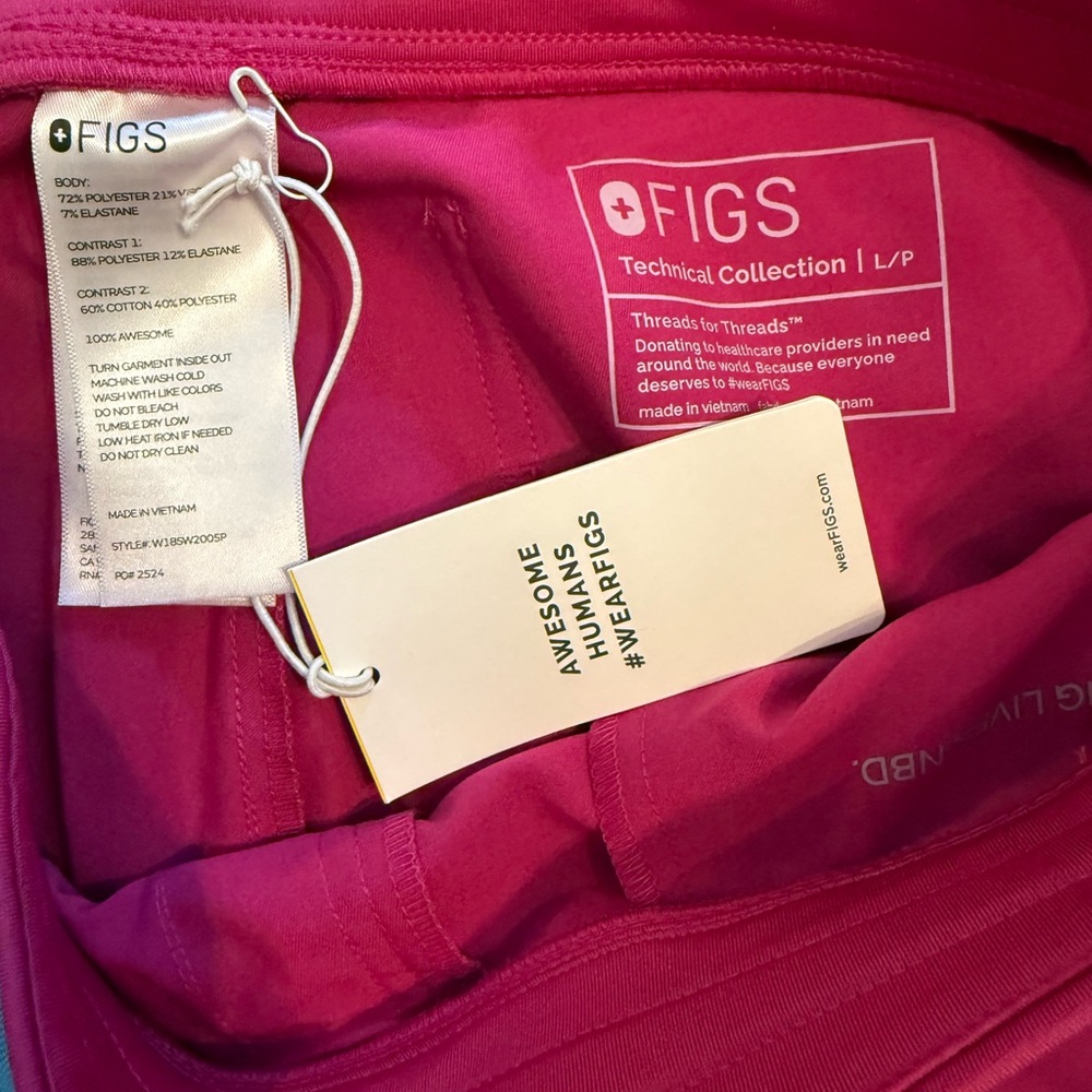 Figs Bright Pink Zamora Jogger Scrub Pants